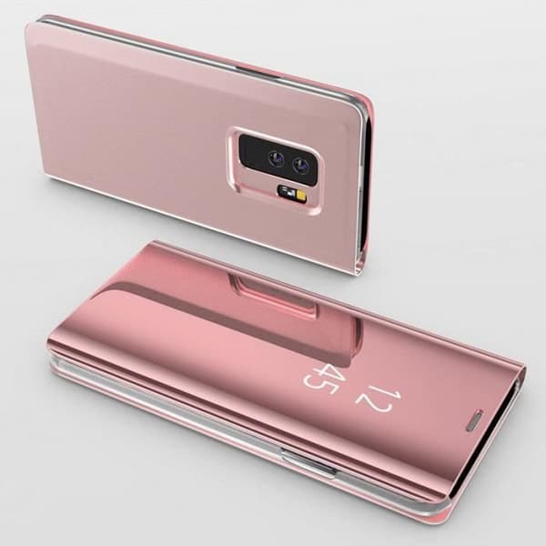 Rosa Spegelflipfodral till Samsung Galaxy S20 - Clear View Skyddande Fodral Phonillico®