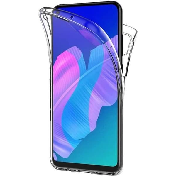 Skyddsfodral för Huawei P40 LITE E - Transparent Helgjutet TPU Silikon Skyddsfodral i Två Delar Fram Bak Phonillico®