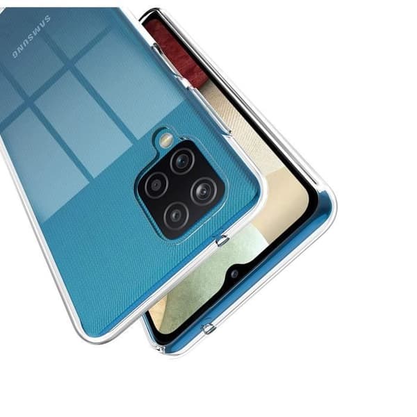 Fodral för Samsung A12 - Transparent, mjuk, ultratunn silikon gel TPU Phonillico®