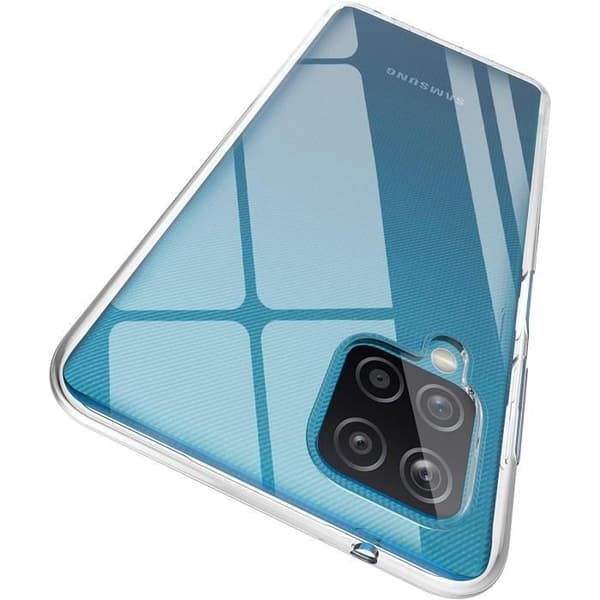 Fodral för Samsung A12 - Transparent, mjuk, ultratunn silikon gel TPU Phonillico®