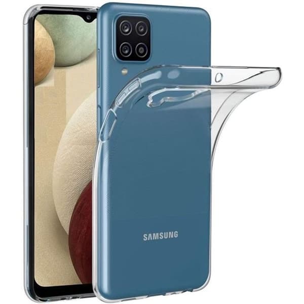 Fodral för Samsung A12 - Transparent, mjuk, ultratunn silikon gel TPU Phonillico®
