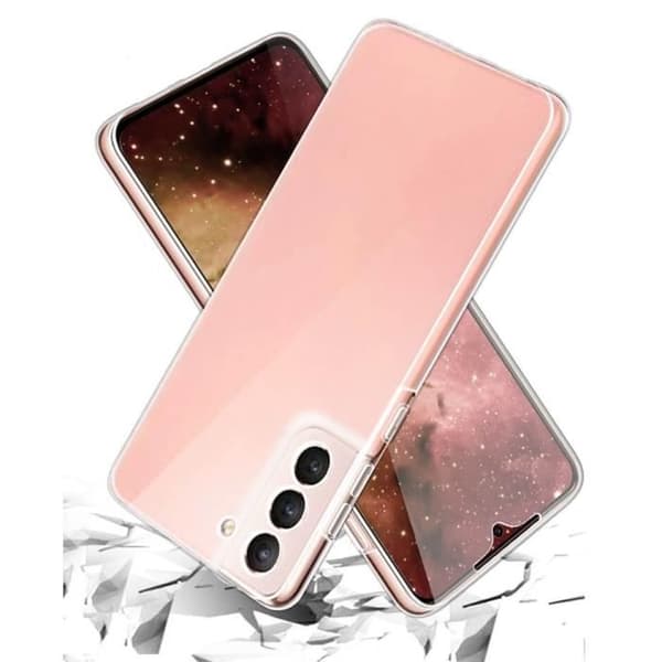 Coque för Samsung S21 - Heltäckande Transparent Silikon 2 Delar Fram Bak Passande Phonillico®