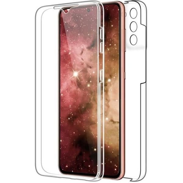 Coque för Samsung S21 - Heltäckande Transparent Silikon 2 Delar Fram Bak Passande Phonillico®