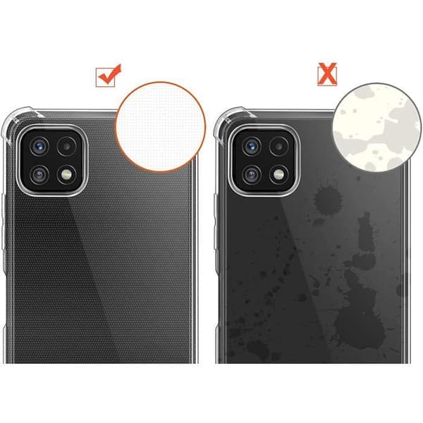 Stöttålig Transparent Silikonskal för Samsung A22 5G - Phonillico®