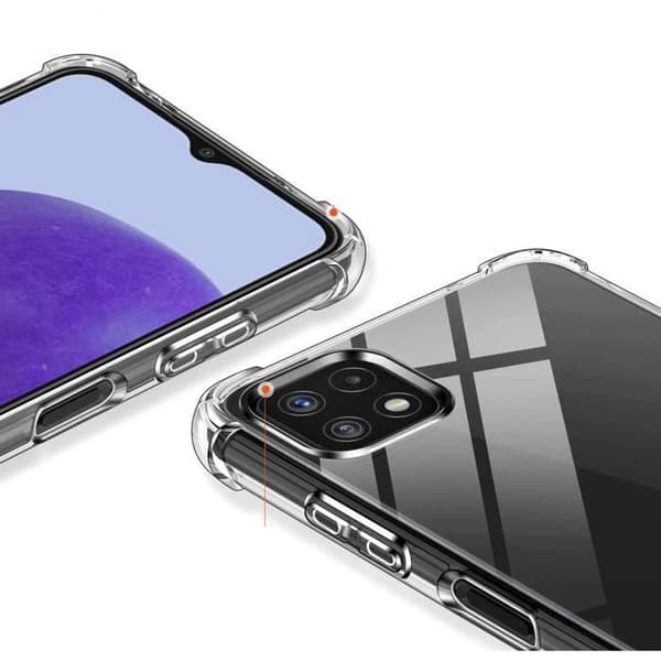 Stöttålig Transparent Silikonskal för Samsung A22 5G - Phonillico®