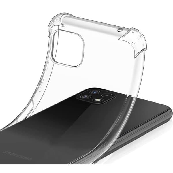 Stöttålig Transparent Silikonskal för Samsung A22 5G - Phonillico®