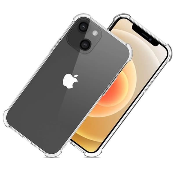 "Transparent Stötdämpande Silikonskal för iPhone 13 (6,1") Phonillico®"