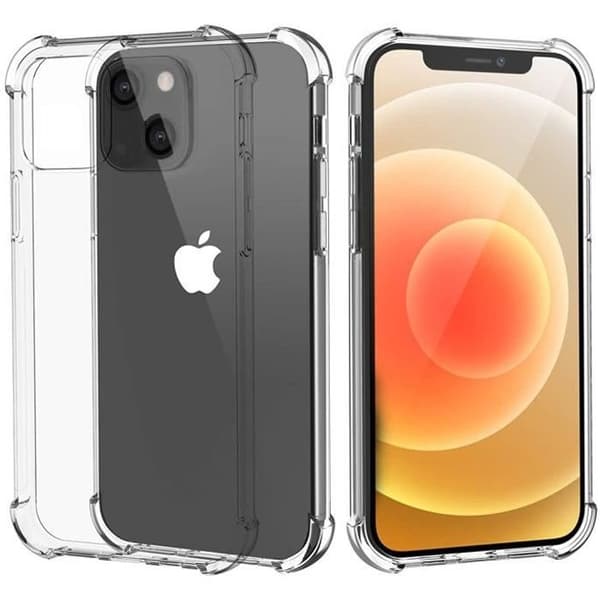 "Transparent Stötdämpande Silikonskal för iPhone 13 (6,1") Phonillico®"