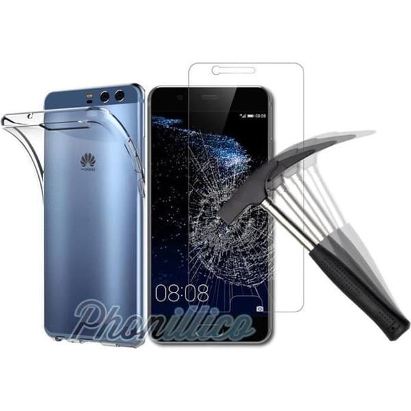 Huawei P10 Fodral - TPU + härdat glasfilm Phonillico®