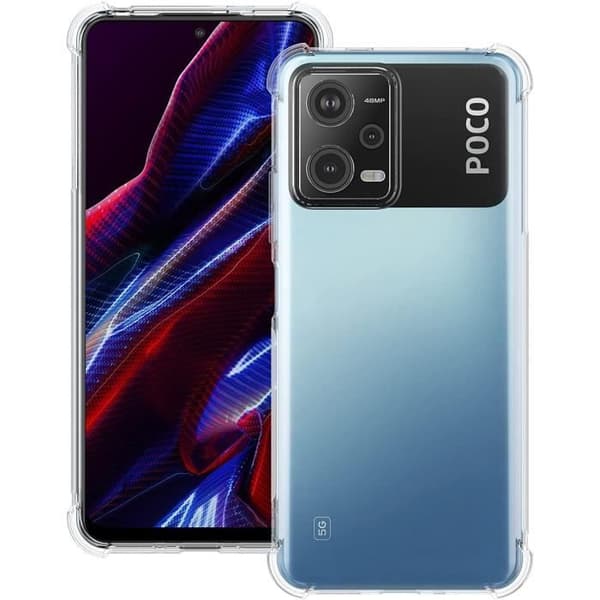 Coque för Xiaomi Poco X5 5G - Stöttålig TPU-skydd i transparent Phonillico®