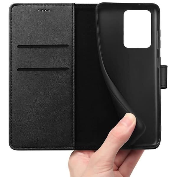 Coque för Xiaomi Redmi Note 12 PRO PLUS 5G - Redmi Note 12 PRO+ 5G - Plånbok Svart Lock Magnetisk Phonillico®