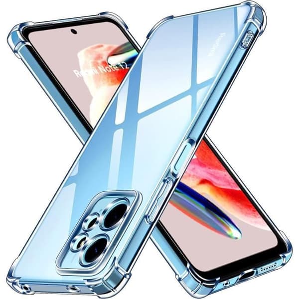 Coque för Xiaomi Redmi Note 12 4G - Stöttålig Transparent TPU Skydd Phonillico®
