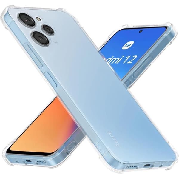 Coque för Xiaomi Redmi 12 4G - Antichock Skydd TPU Mjuk Transparent Phonillico®
