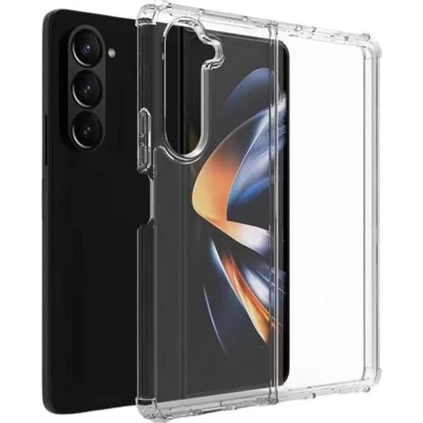 Skyddsfodral för Samsung Z FOLD 5 - Stötabsorberande Transparent Mjuk Silikon Phonillico®