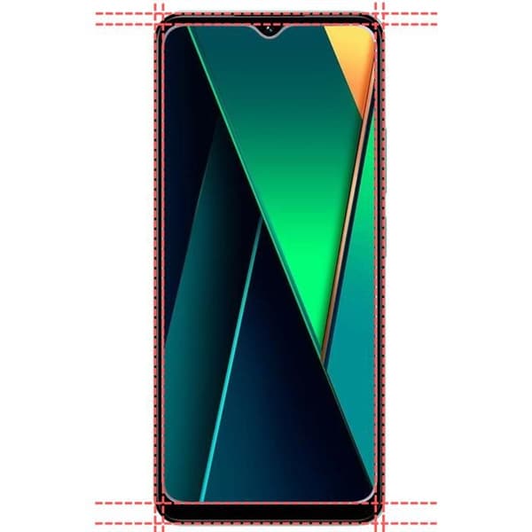 Stöttålig skal - Phonillico® - Xiaomi Poco C75 - Flekibelt - Transparent - 2 Härdat glas