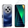 Miniatyrbild 1 av 6: Stöttålig skal - Phonillico® - Xiaomi Poco C75 - Flekibelt - Transparent - 2 Härdat glas