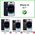 Miniatyrbild 2 av 4: Transparent Skal för iPhone 15 - Ultra Tunn Flexibel TPU Skydd Phonillico®