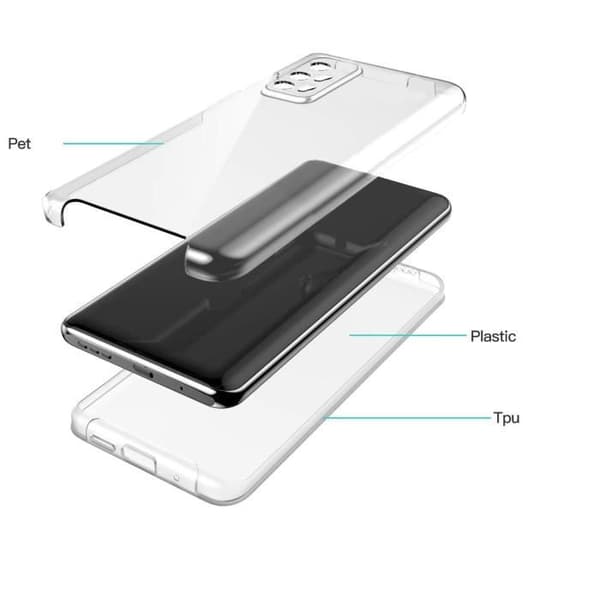 Fodral för Xiaomi 11T - 11T PRO - 360 Hel Transparent Två Delar Fram Bak Passande Phonillico®