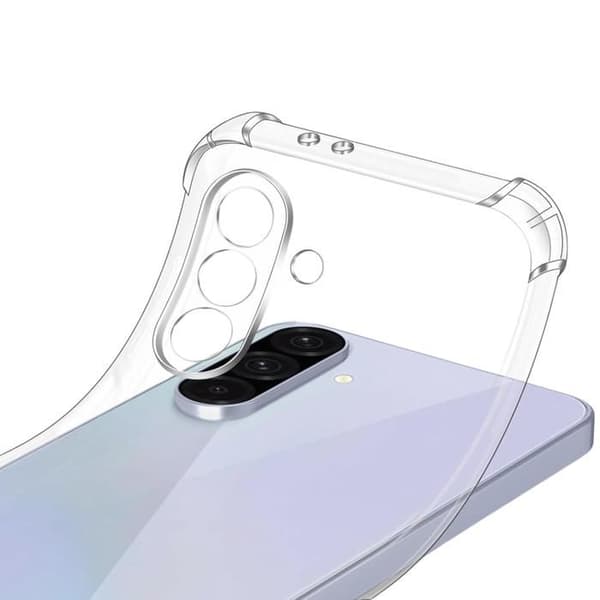 Stötsäker skal - Phonillico® - Samsung Galaxy A36 5G - Flexibel - Transparent - 2 Härdat glas