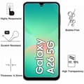 Miniatyrbild 3 av 6: Stötstålig skal - Phonillico® - Samsung Galaxy A26 5G - Flexibel - Transparent - 2 Härdat glas