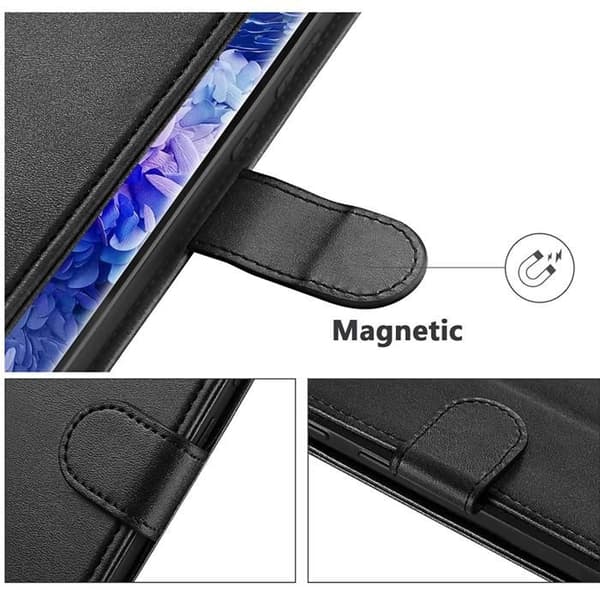 Coque för Honor 200 Smart 5G - Phonillico® - Svart Plånbok - Semi-rigid - Lädereffekt - Magnetisk