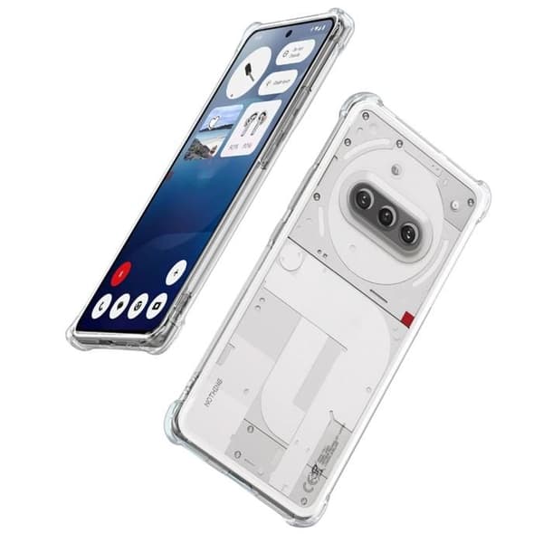 Skydd för Nothing Phone 3a - Phonillico® - Stötbeständig - Mjuk - Transparent - Slät