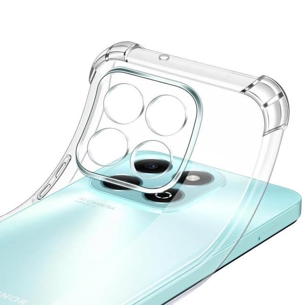 Coque för Honor X6b - Phonillico® - Stötsäker - Mjuk Silikon - Transparent - Unisex