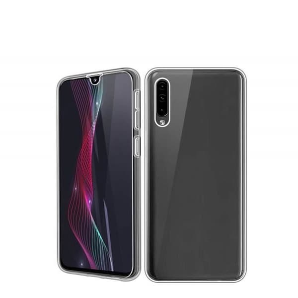 Coque för Galaxy A50 - Heltäckande Transparent Silikon Delad Fram Bak [Phonillico®]