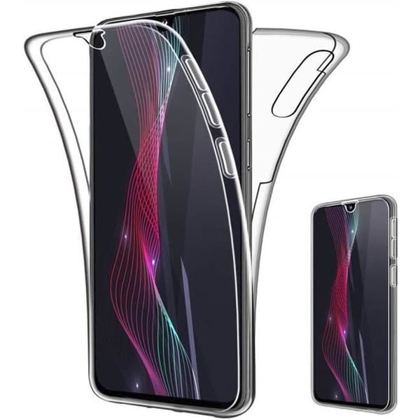 Coque för Galaxy A50 - Heltäckande Transparent Silikon Delad Fram Bak [Phonillico®]