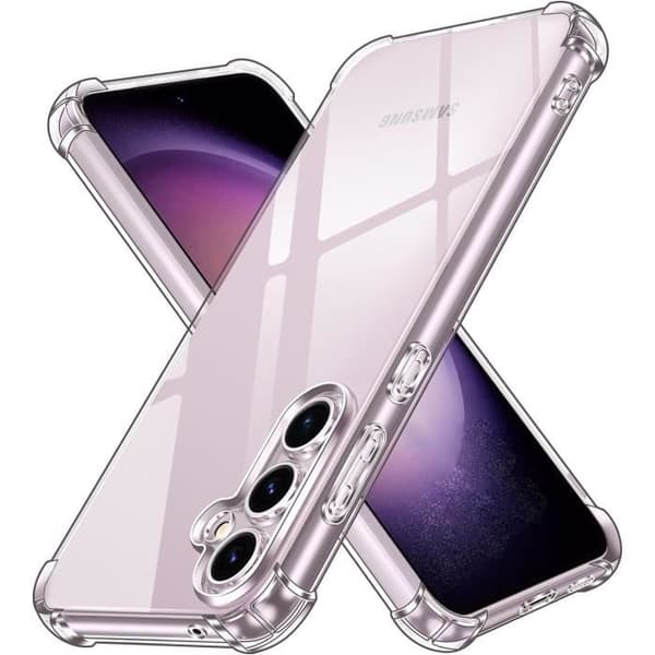 Skal till Samsung Galaxy S23 FE - Stötsäkert och skyddande TPU-fodral Mjukt och transparent Phonillico®