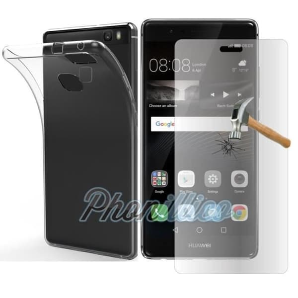 Coque Huawei P9 LITE - TPU + Härdat Glasfilm kompatibel med Phonillico®