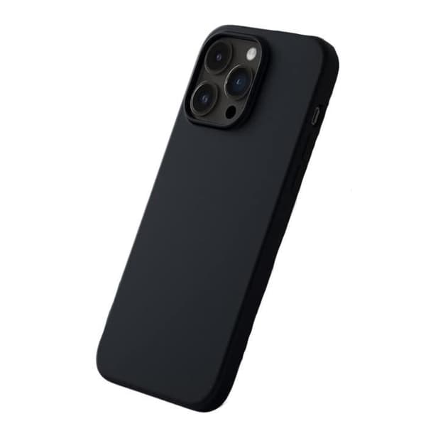 Svart skal till iPhone 15 PRO MAX - Ultratunt mjukt TPU-skydd Phonillico®