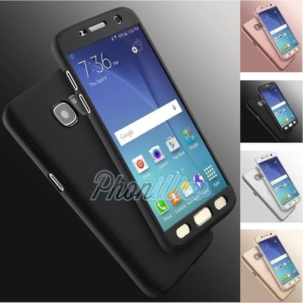 Coque för Samsung Galaxy A3 2017 - 360 Full Svart Samsung Phonillico®