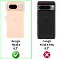 Miniatyrbild 2 av 4: Coque för Google Pixel 8 - Transparent Silikon Gel TPU Skydd Mjukt Ultratunt Phonillico®