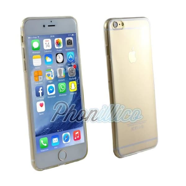Coque kompatibel med Apple iPhone 6S PLUS - TPU-silikon Ultra Slim Phonillico®