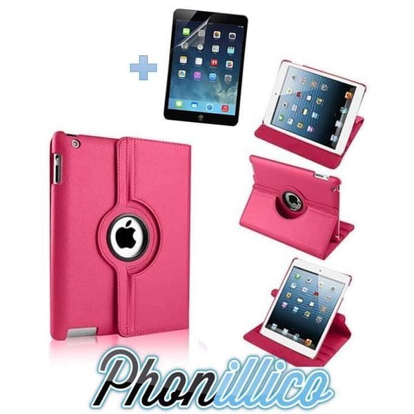 Coque Rose + Film kompatibel med Apple iPad Mini 1 / 2 / 3