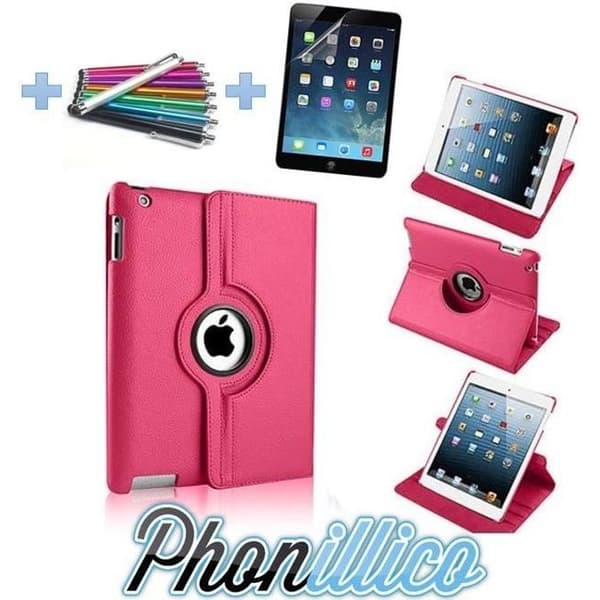 Coque Rose + Film + Stylet kompatibel med Apple iPad Mini 1 2 3
