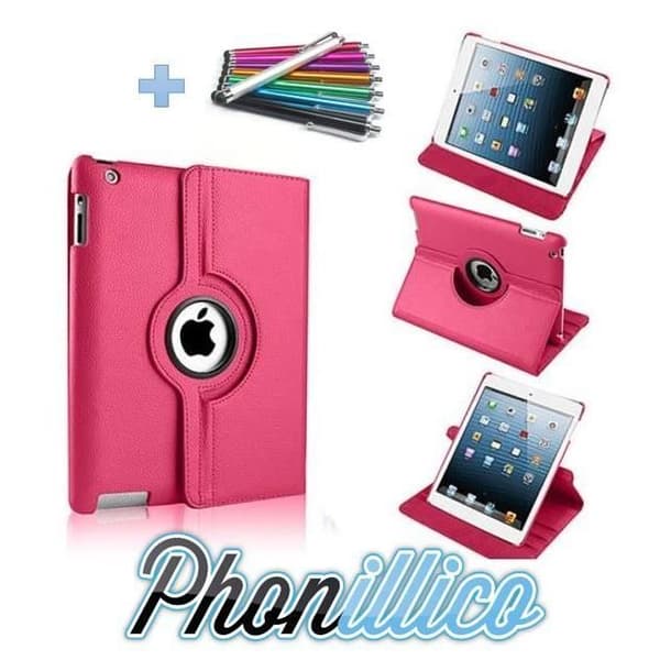 Coque Rose + Stylet kompatibel med Apple iPad Mini 1 2 3