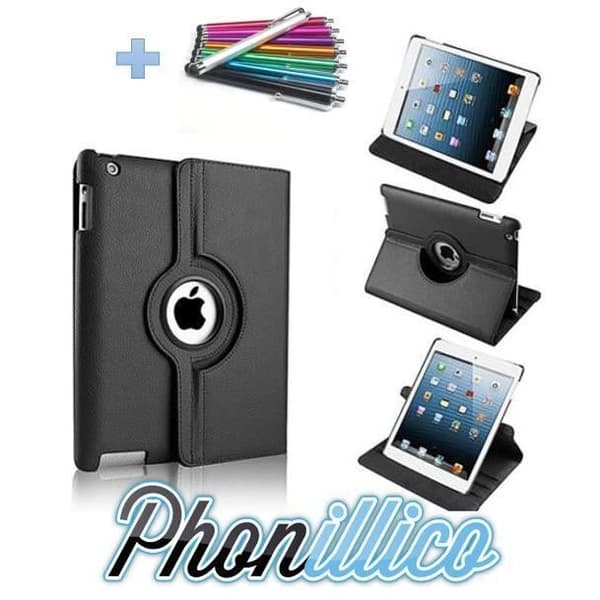 Svart fodral + stylus kompatibel med Apple iPad Mini 1 2 3
