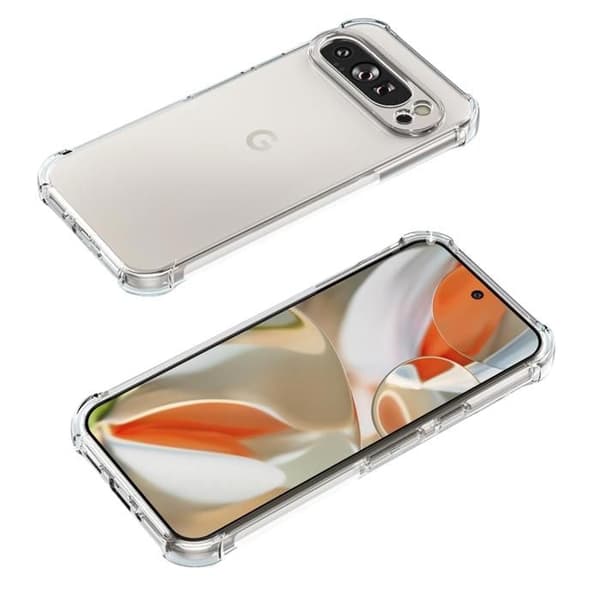 Coque för Google Pixel 9 Pro XL - Stötabsorberande Skydd TPU Mjuk Transparent Phonillico®