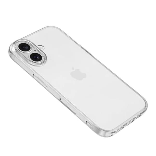 Skal till iPhone 16 PLUS - Silikongel TPU Transparent Skydd Mjukt Ultratunt Phonillico®