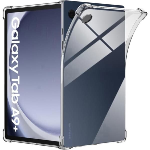 Skydd för Samsung Galaxy Tab A9 PLUS 2023 - Phonillico - Stötbeständig - Mjuk Silikon - Transparent - 11 tum