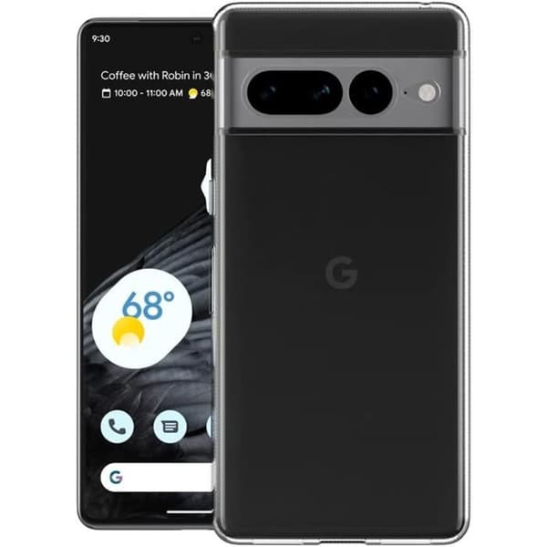 Skal till Google Pixel 7 PRO - Silikongel TPU Transparent Skydd Mjukt Ultratunt Phonillico®