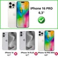 Miniatyrbild 2 av 5: Svart fodral till iPhone 16 PRO - Magnetisk flik Plånbok Kortförvaring Phonillico®