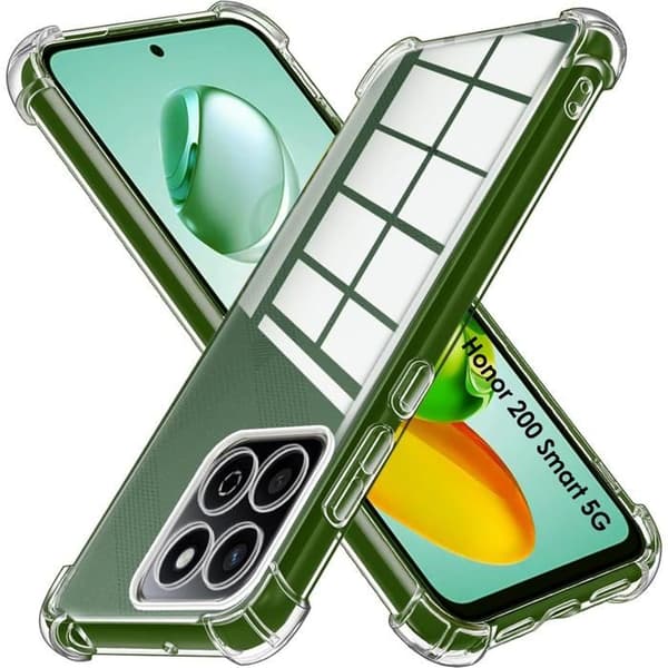 Coque - Phonillico® - Honor 200 Smart 5G - Stötsäker - Mjuk silikon - Transparent