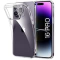 Miniatyrbild 1 av 6: TPU-skal till iPhone 16 PRO - Transparent silikongel Ultratunt mjukt skydd Phonillico®