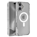 Miniatyrbild 1 av 6: Skal till iPhone 16 PLUS - Transparent silikon med integrerad magnetisk cirkel Phonillico®