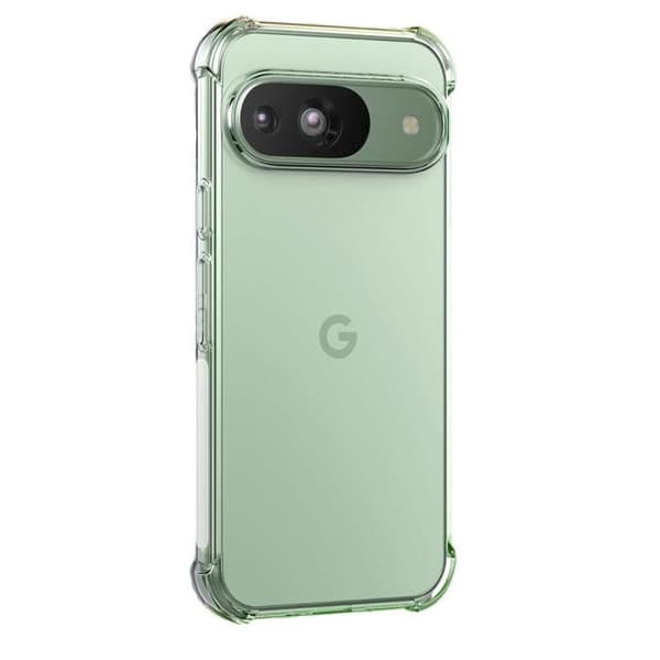 Stötsäkert fodral för Google Pixel 9 / Pixel 9 Pro - Transparent mjukt TPU-skydd Phonillico®