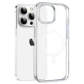 Miniatyrbild 3 av 6: Silikonskal till iPhone 16 PRO - Transparent silikon med integrerad magnetisk cirkel Phonillico®