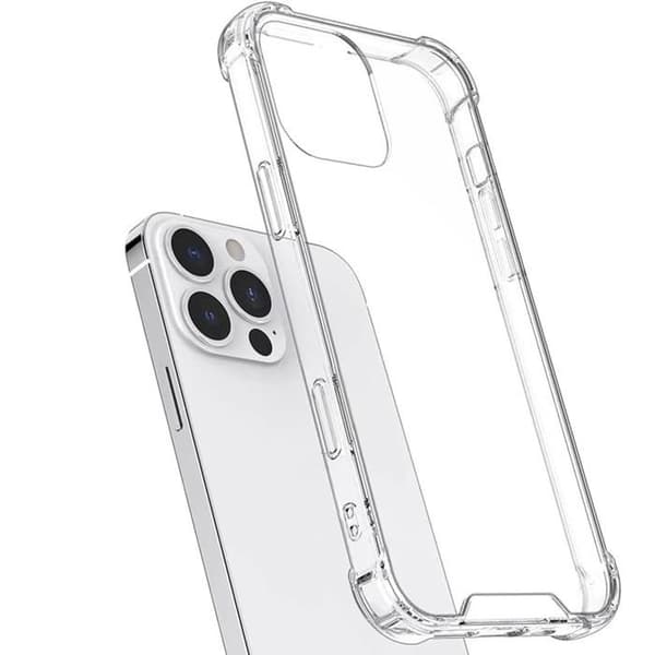 Stötsäker Skal för iPhone 16 PRO MAX - Transparent Mjuk Silikon Phonillico®